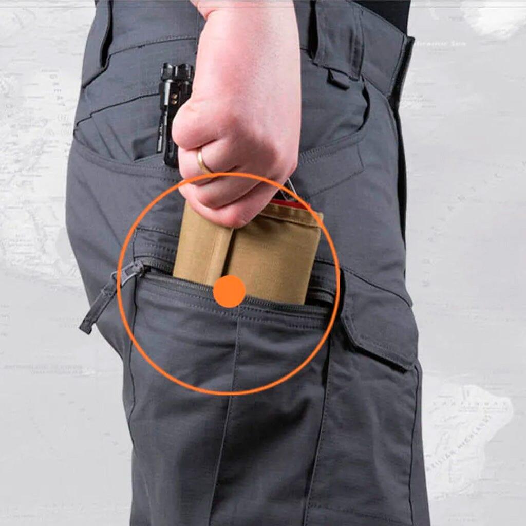 Bermuda Masculina Tática e Impermeável Pagliacci, feita em brim de alta qualidade, confortável e resistente, perfeita para qualquer ocasião.