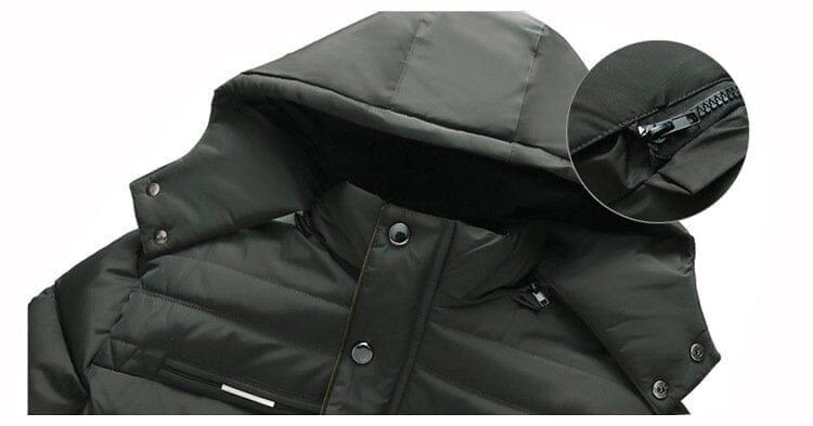 Jaqueta Masculina Forrada Fashion Pagliacci – conforto, resistência e estilo para o frio, com capuz removível e design sofisticado.