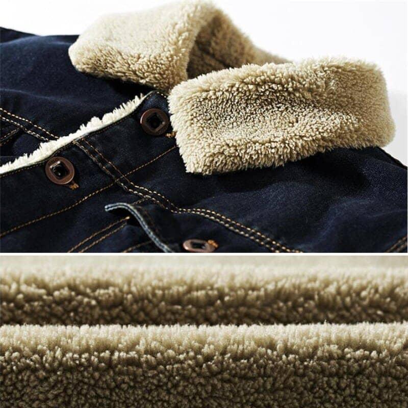Jaqueta Masculina Jeans United States Pagliacci PG145, com forro de lã, botões clássicos e design casual, ideal para dias frios e versátil para várias ocasiões