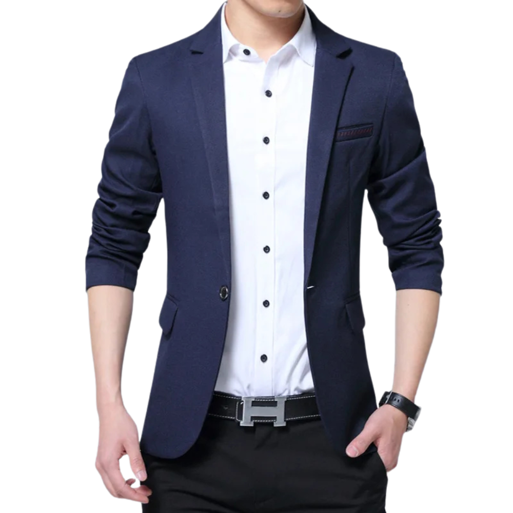  Blazer Carlsen PG289 da Pagliacci com corte de alfaiataria e botão central
