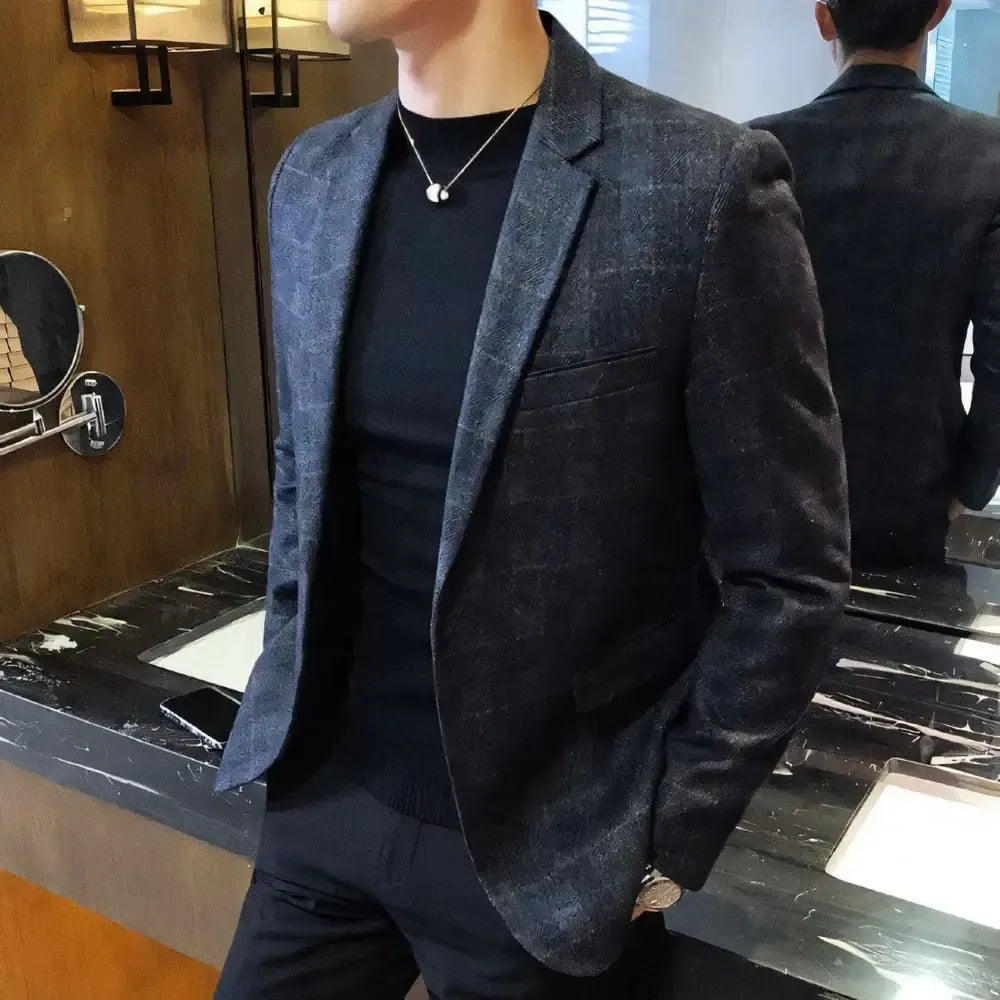  Blazer Dapper PG290 da Pagliacci com acabamento de alfaiataria e botão central