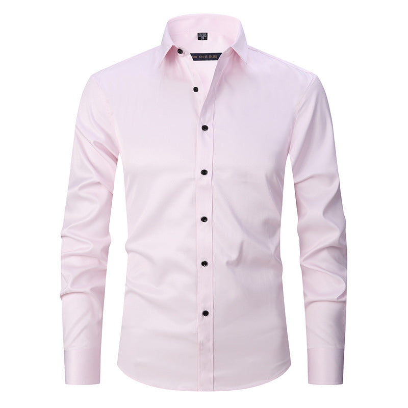 Camisa Social Elástica Pagliacci PG096 – tecido respirável, elástico e sem necessidade de passar.