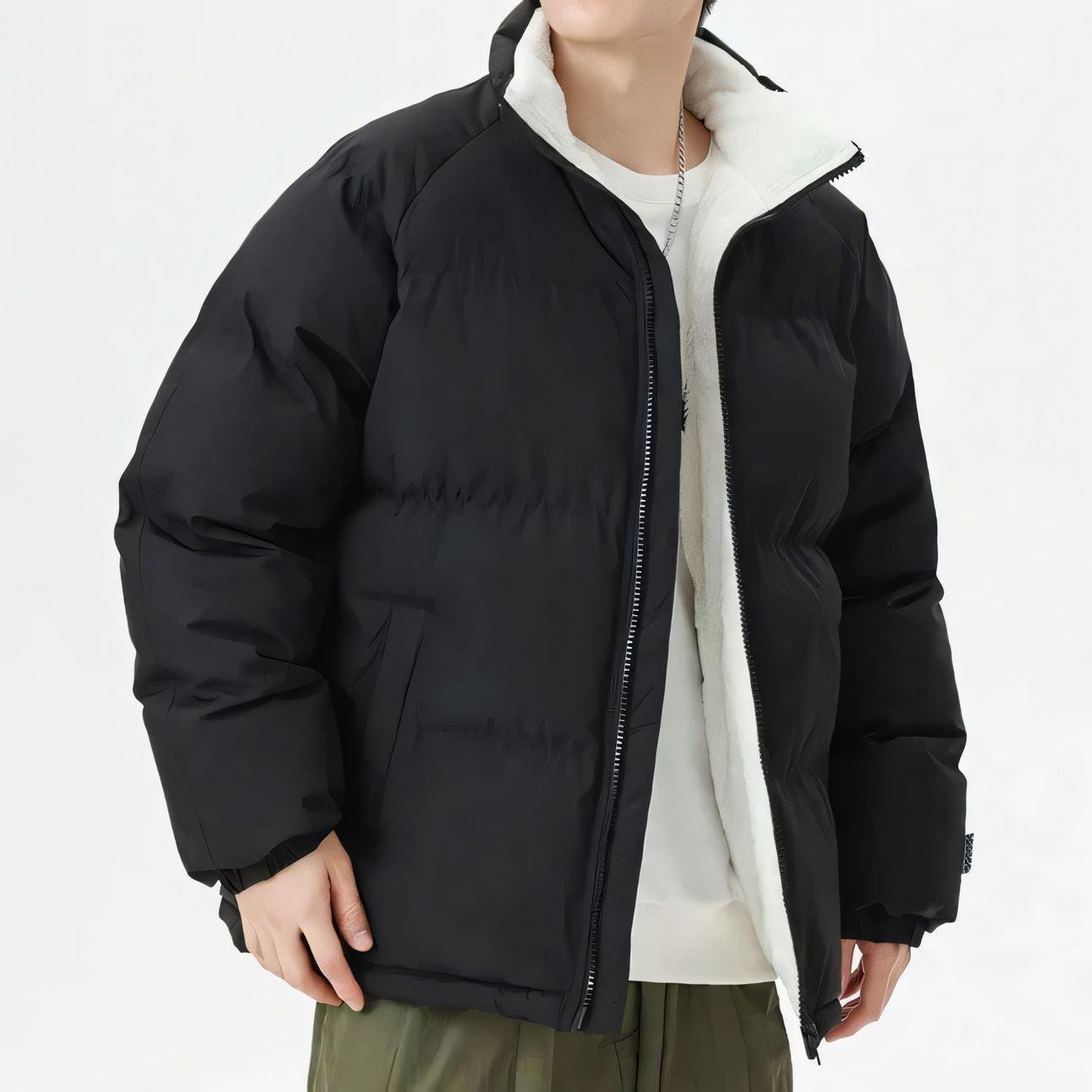 Jaqueta Bobojaco Masculina Alpha Pagliacci, forrada em lã para aquecimento e estilo nos dias frios.