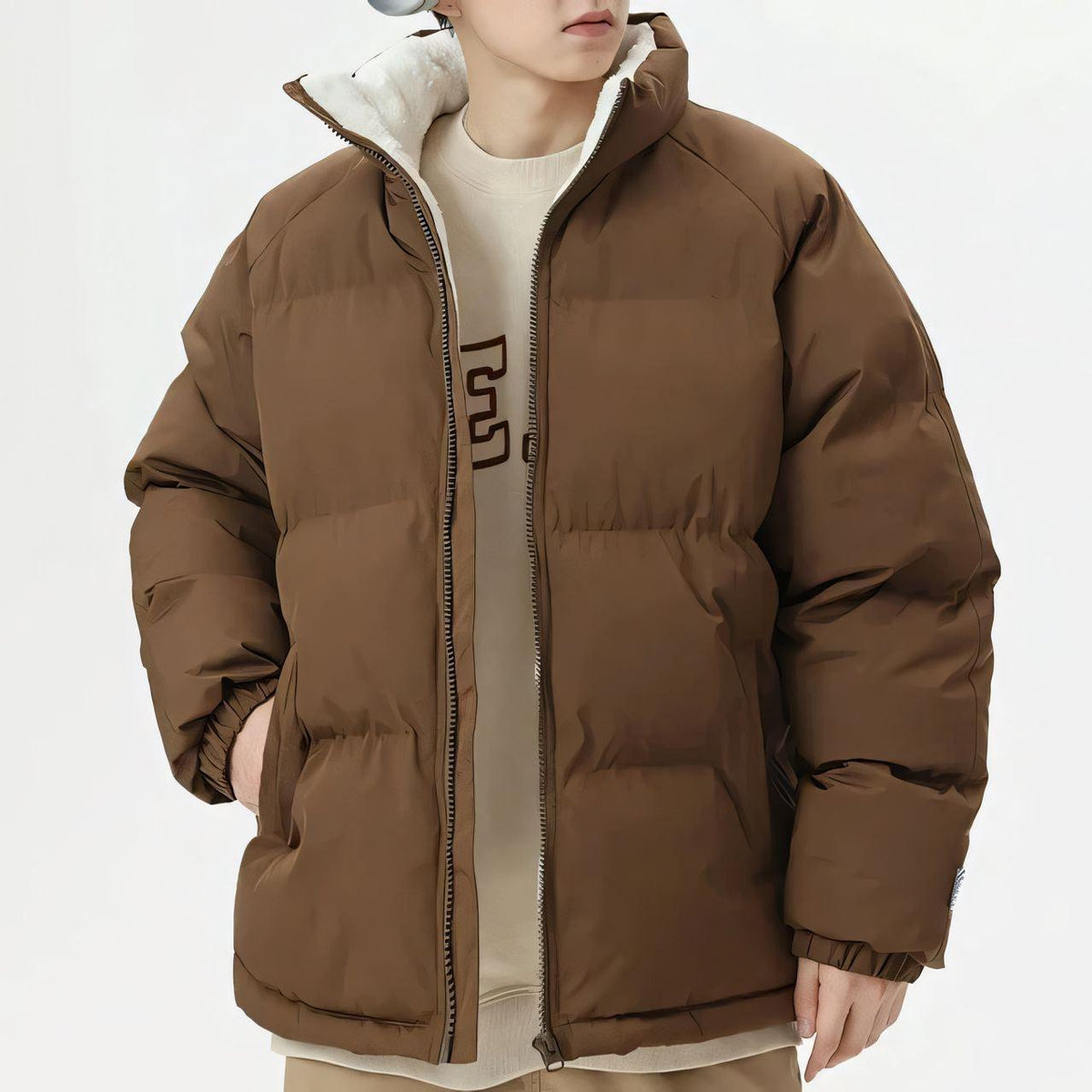 Jaqueta Bobojaco Masculina Alpha Pagliacci, forrada em lã para aquecimento e estilo nos dias frios.
