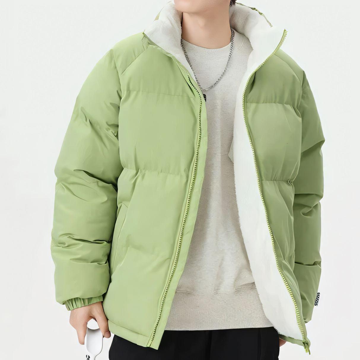 Jaqueta Bobojaco Masculina Alpha Pagliacci, forrada em lã para aquecimento e estilo nos dias frios.