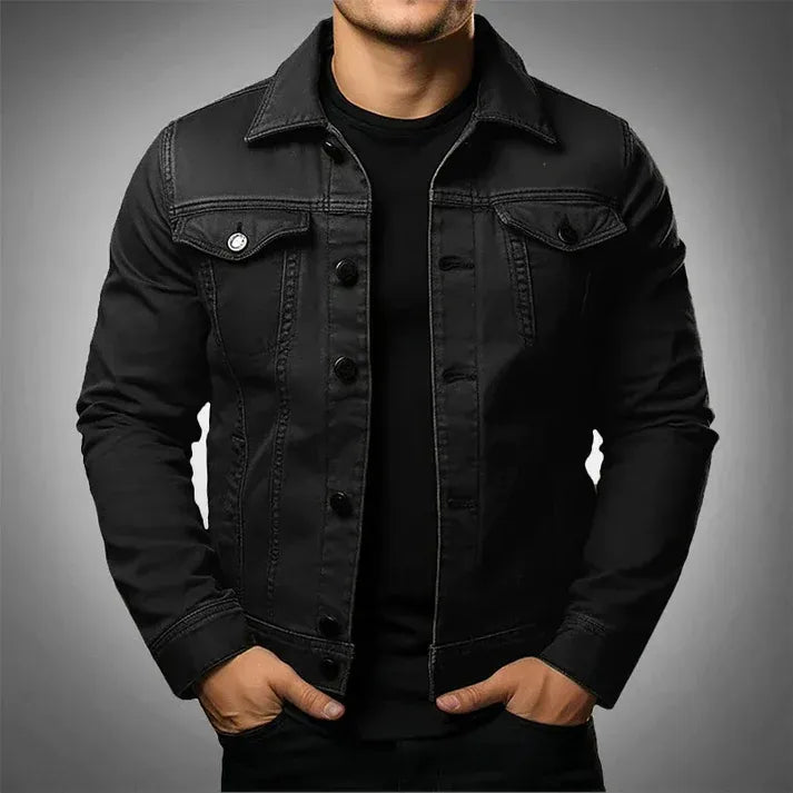 Jaqueta Jeans Masculina Slim Pagliacci PG240 – modelagem ajustada, design moderno e acabamento premium para um visual sofisticado e autêntico.