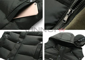 Jaqueta Masculina Forrada Fashion Pagliacci – conforto, resistência e estilo para o frio, com capuz removível e design sofisticado.

