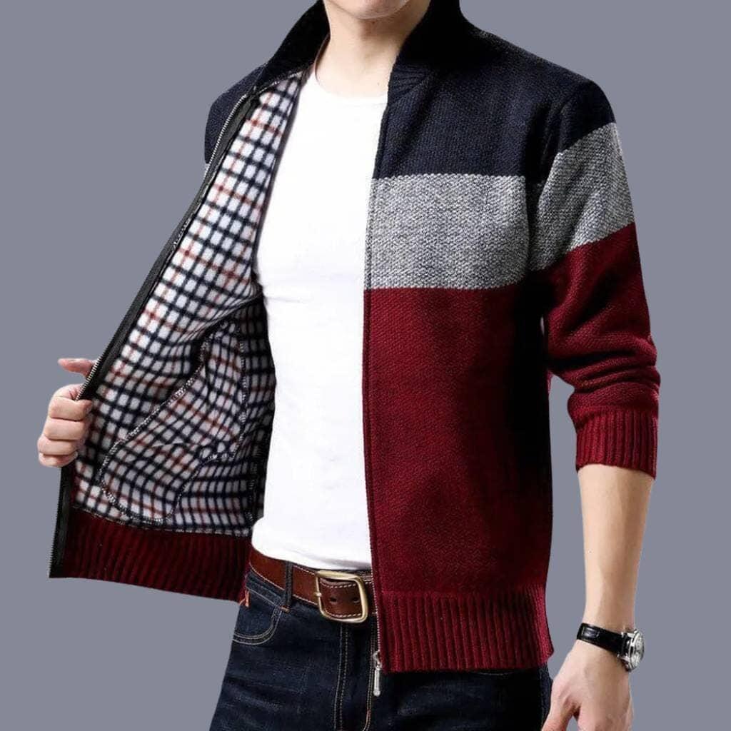 Jaqueta Masculina Grossa de Lã Pagliacci PG133, design autêntico e elegante.