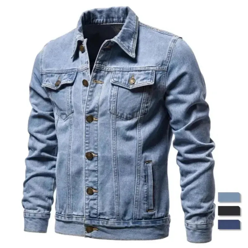 Jaqueta Masculina Jeans Elegant Slim Pagliacci – conforto, estilo e resistência, perfeita para qualquer ocasião.