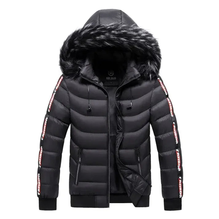 Jaqueta Puffer Masculina Capuz Forrado Pagliacci PG232, design moderno e proteção térmica eficiente para enfrentar o frio com conforto e sofisticação.