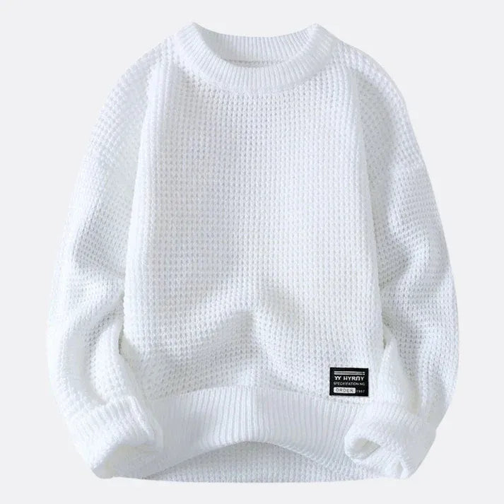 Moletom Masculino Pagliacci Pulôver – design sofisticado, sem capuz, confeccionado em lã macia para um visual elegante e confortável.